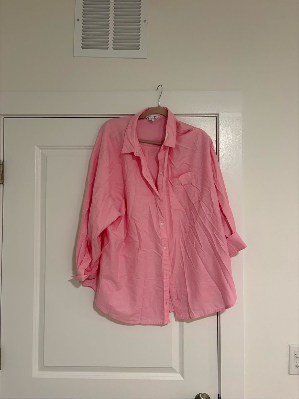 Old Navy Pink Button-Down Shirt with Pocket